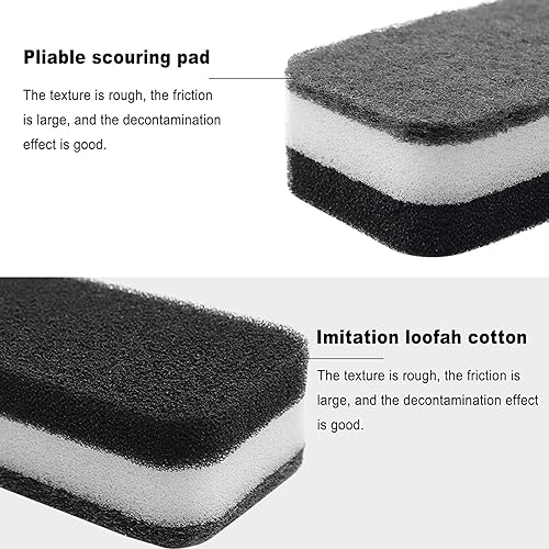 Miniatura 4 de Esponja para lavar platos de cocina, esponjas envueltas individualmente, almohadilla de estropajo antiarañazos, esponjas de platos sin olor para