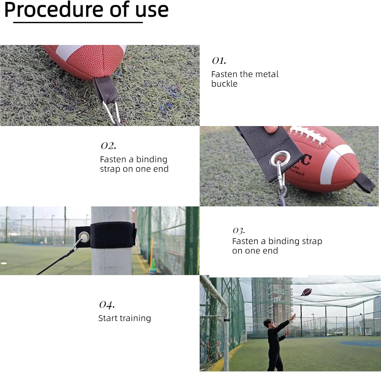 Kidac 6/9 Size Football Training Equipment Youth– Fun Sports & Outdoors Toy,Football Practice,Throwing Machine,MVP Skills Game,6pcs Accessories