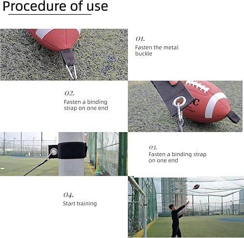Vista 6 de Kidac 69 Size Football Training Equipment Youth Fun Sports & Outdoors Toy,Football Practice,Throwing Machine,MVP Skills Game,6pcs Accessories