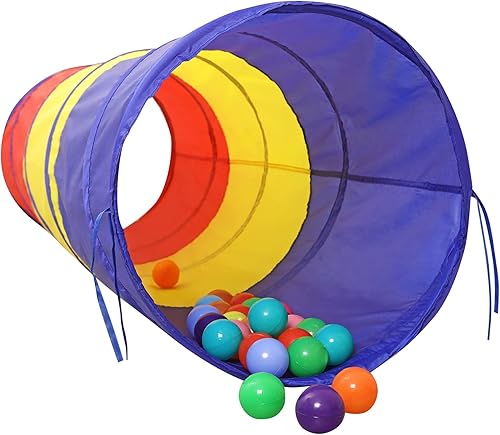 LimitlessFunN Túnel de juego Crawling Kids Túnel de arco iris portátil emergente para niños pequeños, niños y niñas, juguetes de interior y exterior