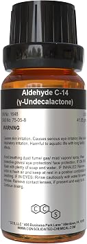 CCS CONSOLIDATED CHEMICAL & SOLVENTS Aldehyde C-14 Gamma Undecalactone | High Purity Aroma/Flavor Compound - 30mL 1 Fl Oz