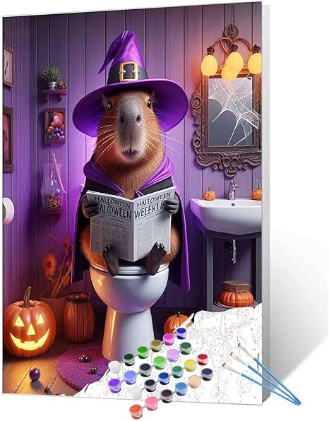 All Saints' Day Capybara Paint by Numbers All Hallows??? Eve