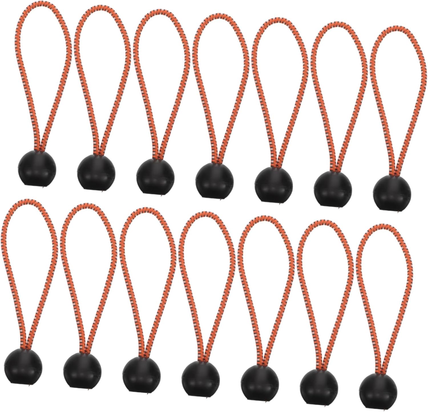 30pcs Elastic Bungee Cords for Tent Camping Multi-Function Fixation Straps for Outdoor Use Hiking and Quick Organization of Tarps and Gear