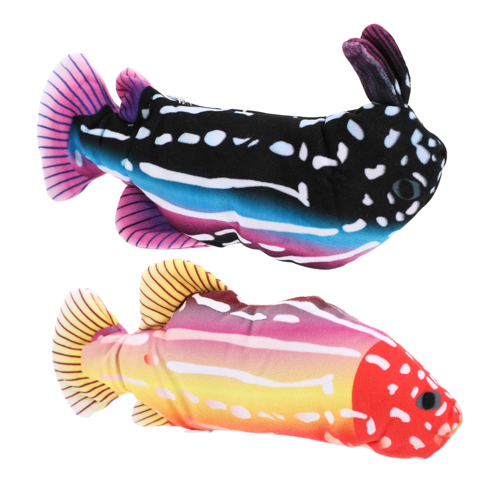 SAFIGLE Flopping Cat Toy Cat Fish Toy 2pcs Jumping Fish Electronic Pets Toy Catnip Toys Electronic Fish Plaything Plush Fish Toy Electric Fish Toys Pet Toys Kitten Pp Cotton