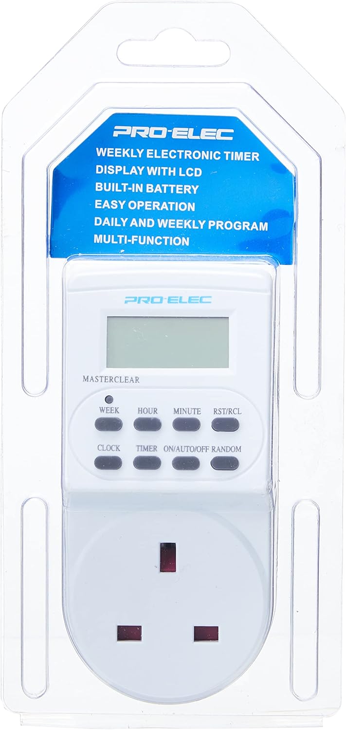 Pro Elec PEL00411 24 Hour Plug-In Digital Timer : Amazon.co.uk ...