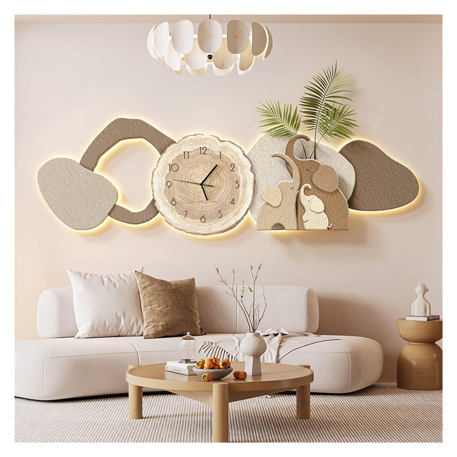 Reloj cocina Lámpara de pared grande con decoración reloj for sala estar