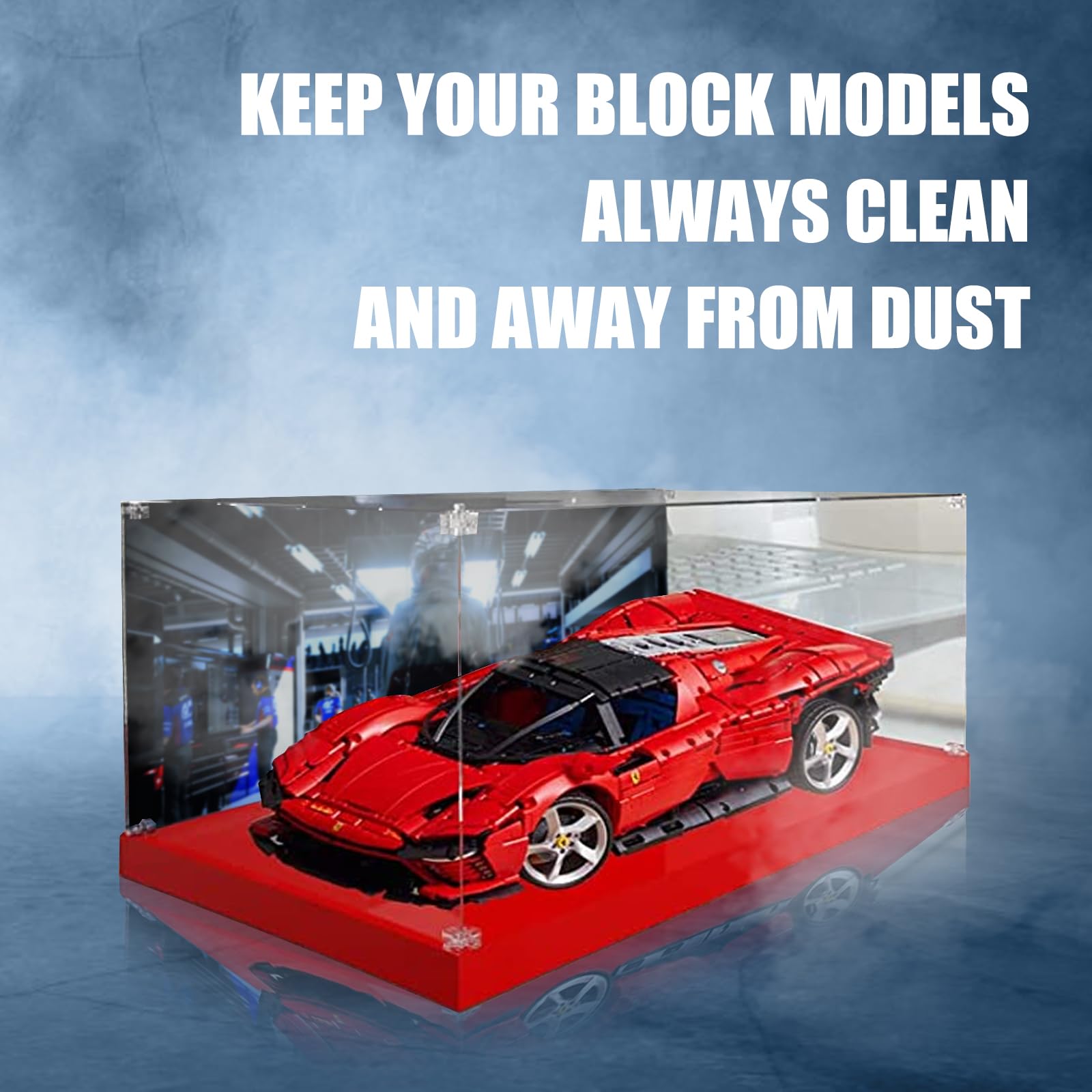 アクリルショーケース　フェラーリ仕様 フェラーリ Ferrari アクリルディスプレイケース サイズ(約):縦