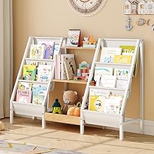 Kids Bookshelf and Toy Organizer, 3-Tier Bookshelf for Kids, Sturdy Kid ...