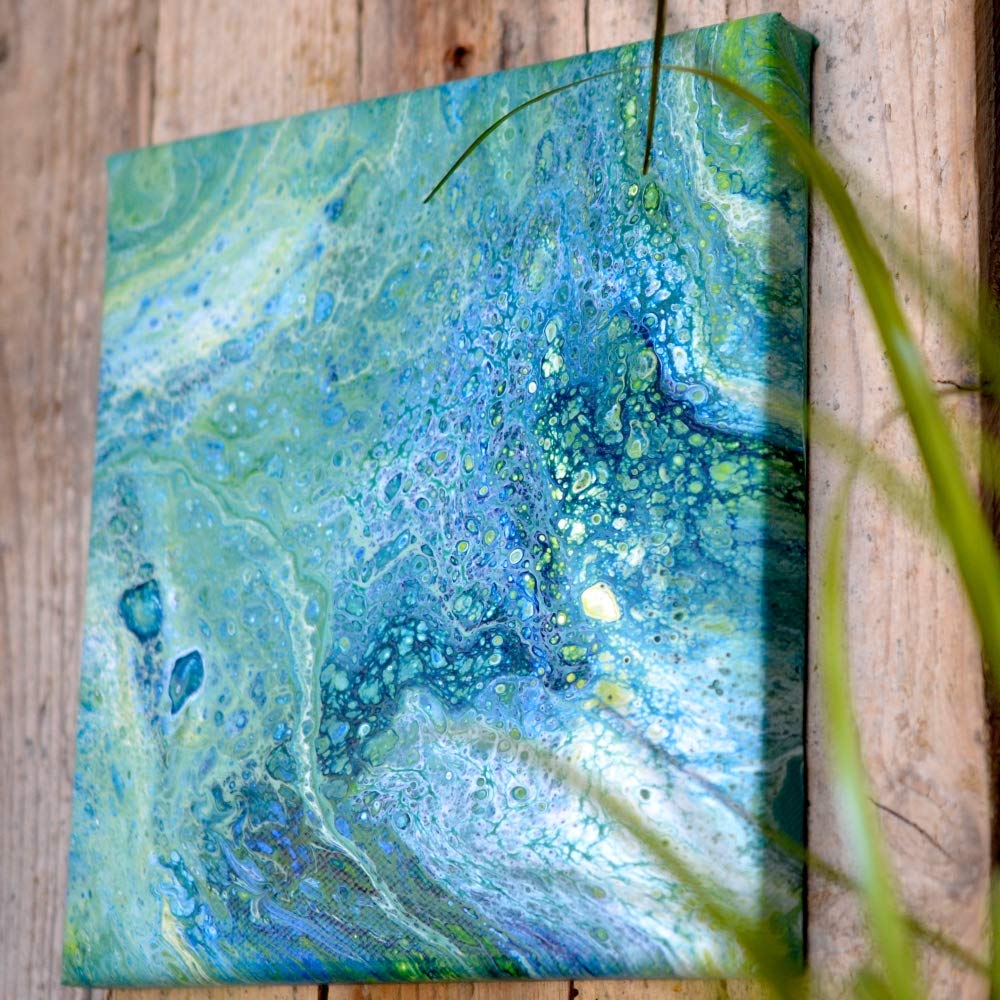 Viva Decor Pouring Fluid 3 Liter Transparent für Leinwand & Staffelei. Für Gießanwendungen & Fließtechniken mit Acryl Farbe. Geeignet als Gieß-Farbe für Puddle-Pouring Dirty-Pouring Flip Cup