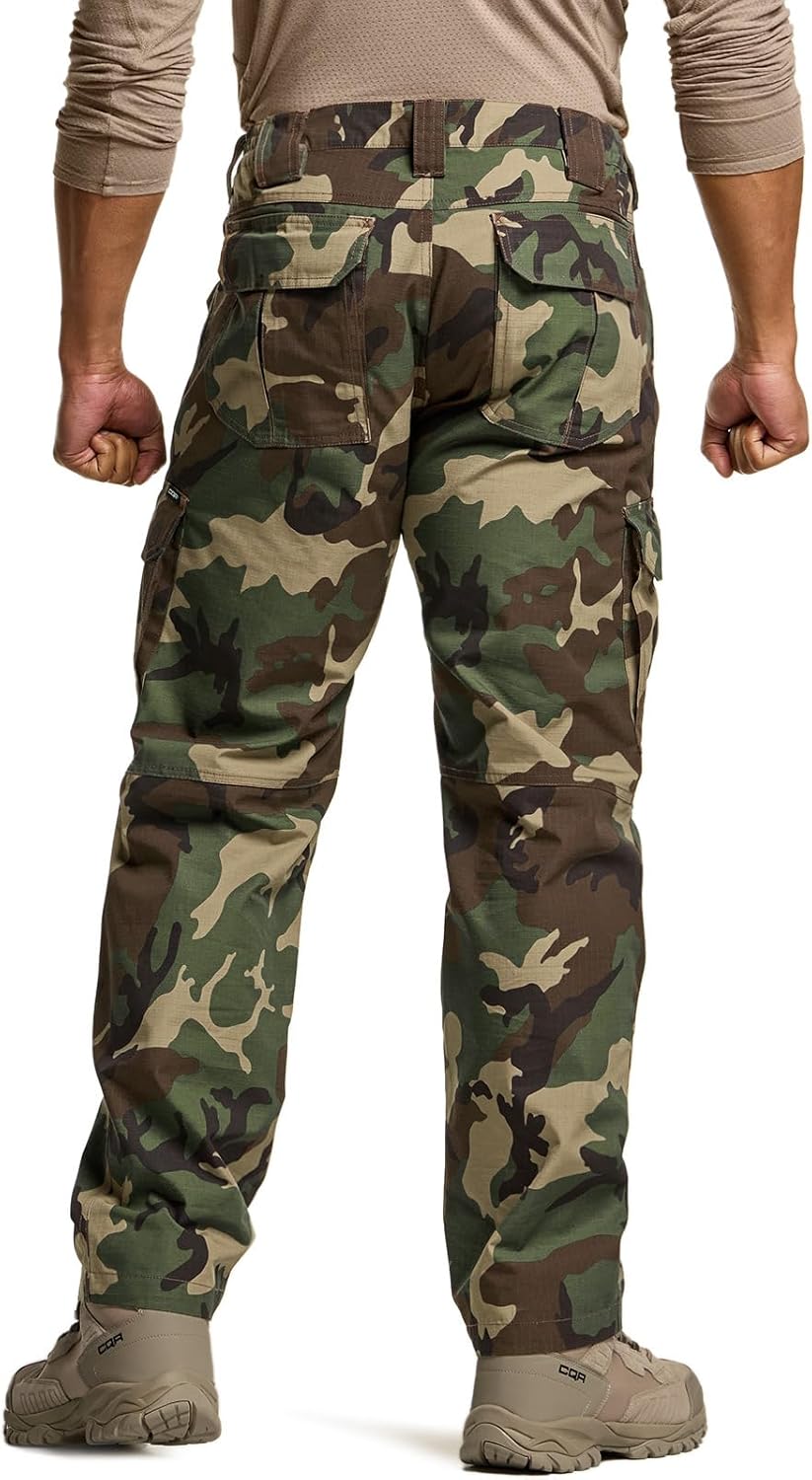 CQR Men's Tactical Pants, Water Resistant Ripstop Cargo Pants, Lightweight EDC Work Hiking Pants, Outdoor Apparel - Image 2