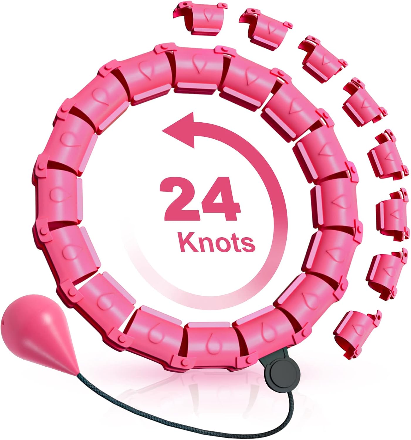 Weighted Hula Hoop,Smart Hula Hoop with Weight Ball Detachable and