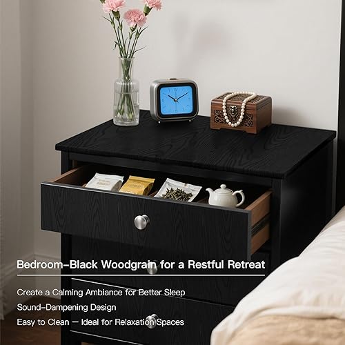 Miniatura 7 de Papel de contacto de madera de 17.7 x 472 pulgadas, papel de contacto de madera negra, papel de contacto negro, papel de contacto de madera negra,