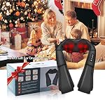 Massager de cou avec chaleur, masseur de dos Shiatsu et épaules, tissu électrique profond 4D Massage de tricot, Utilisation à la maison, Bureau, Voiture- Meilleurs Cadeaux pour les femmes Hommes