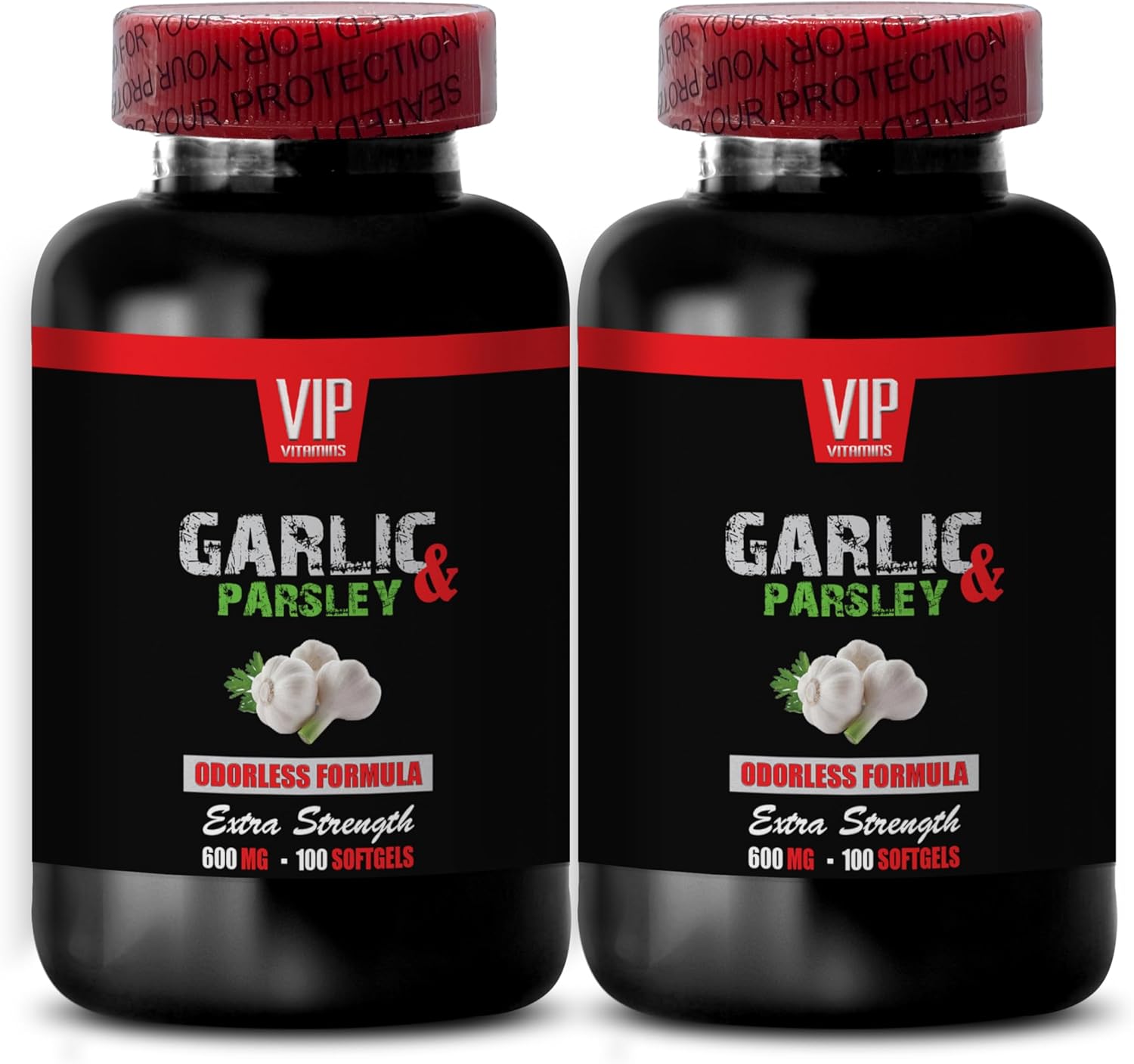Garlic Supplements - garlic supplements odorless - Garlic & Parsley 600MG - garlic parsley supplements - garlic extract - parsley capsules - parsley supplement - parsley seed oil - 2B 200 Softgels