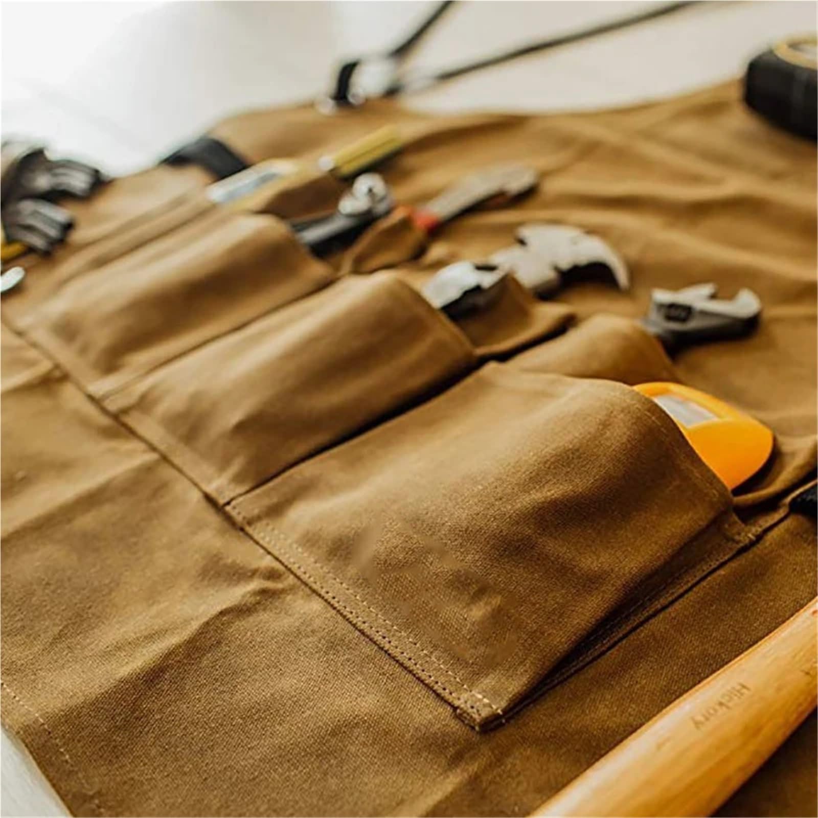 Ferramenta da giardino for garage, grembiule in tela cerata Per Giardino | Grembiule impermeabile da officina, multi tasche, robusto grembiule for attrezzi