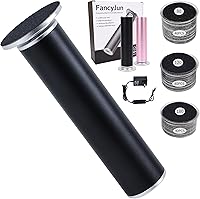 Vista 9 de Removedor eléctrico de callos de pies con 120 discos de papel de lija (3 tamaños), removedor profesional de callos de aluminio de 800 RPM de 4.8