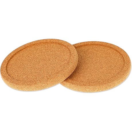 Cork Round: Premium Heat-Resistant Cork Coasters for Ultimate Drink Protection and Style