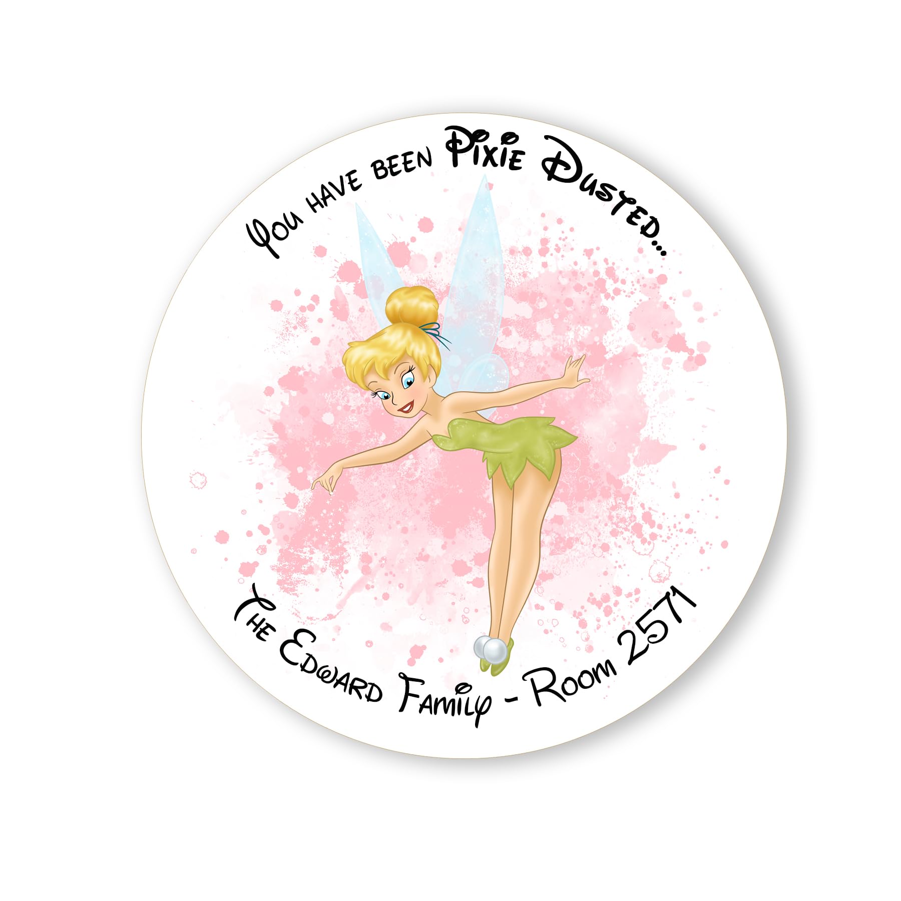 Personalized Pixie Dust Sticker Fish Extender Gifts Stickers You've Been Pixie Dusted Fairy Cruise Ducks & Cruise Gift Tags - Design 2-24 (45mm) Stickers