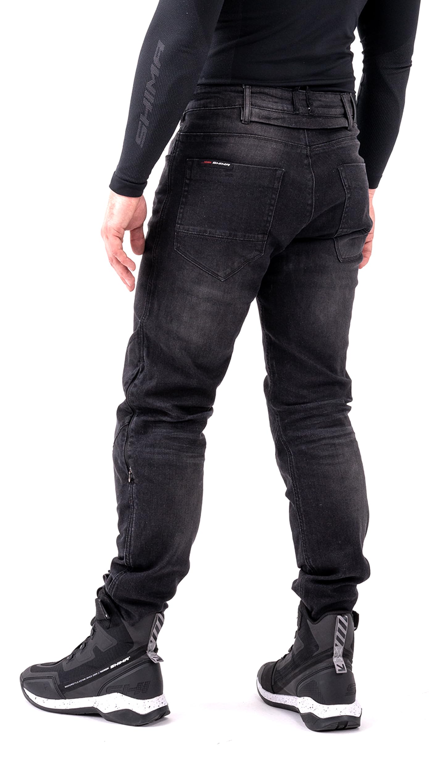 Shima Rider Motorrad Jeans Herren mit Protektoren Airforce Motorradhose Kurzgrößen Hosen Motorradjeans Protektorenhose