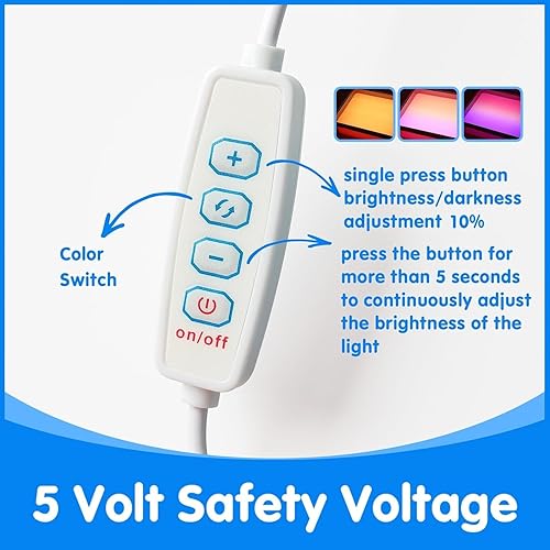 Miniatura 5 de Odoorgames Caja de luz de pintura de arena, mesa de luz para niños, 16 pulgadas (rosa) + 60 formas 3D para enseñar, sólidos geométricos para niños