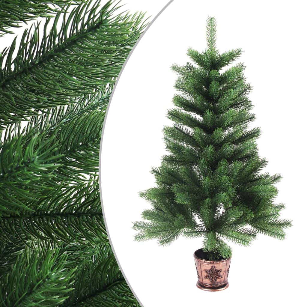 Premium Weihnachtsbaum künstlich klein wie echt 65 cm Spritzguss | Künstlicher Tannenbaum aussen & innen