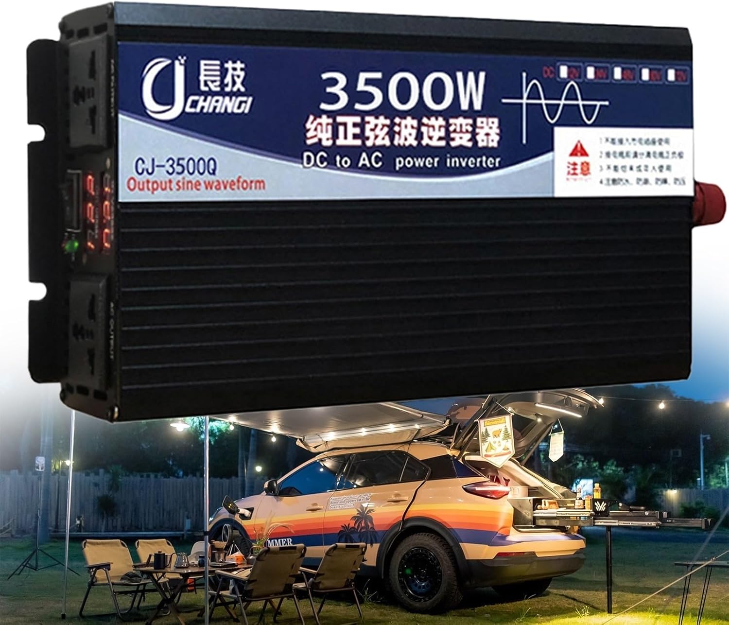 3500W Pure Sine Wave Inverter Charger 48V to 220V, DC to AC Converter, Low Frequency Solar Power Inv...