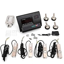 Kit de báscula para ganado, báscula de suelo de alta precisión de 5000 libras con indicador de 4 cajas de conexiones de cable con capacidad de carga de 2.5T Kit de báscula para animales para ganado, cerdos, ovejas y cabras a prueba de agua