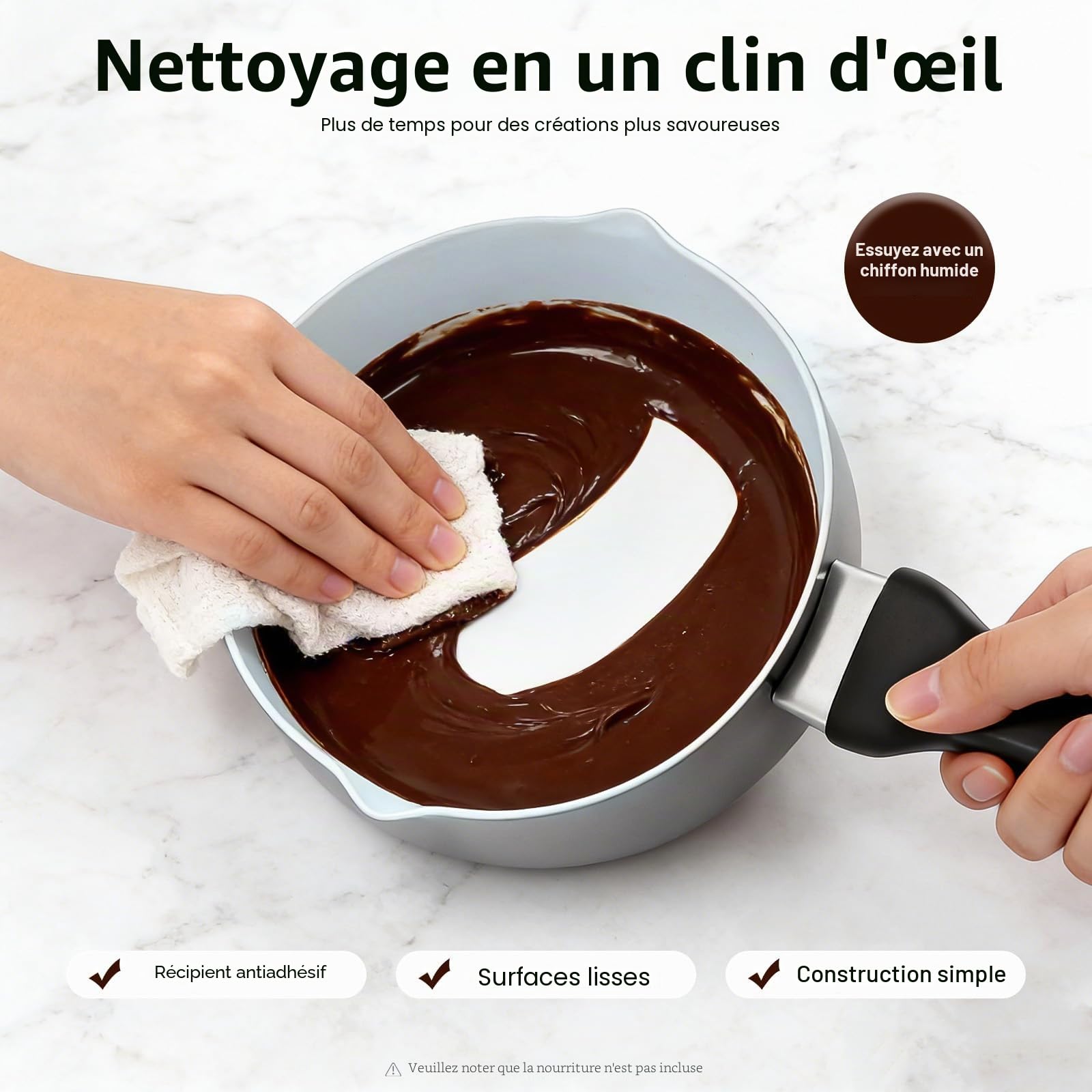 Fondre Électrique Chocolat, 40W Chocolat Machine de fusion Machine de fusion Bonbons Creuset Chocolat Cuisine Outil Chaude Fonte Tempéré