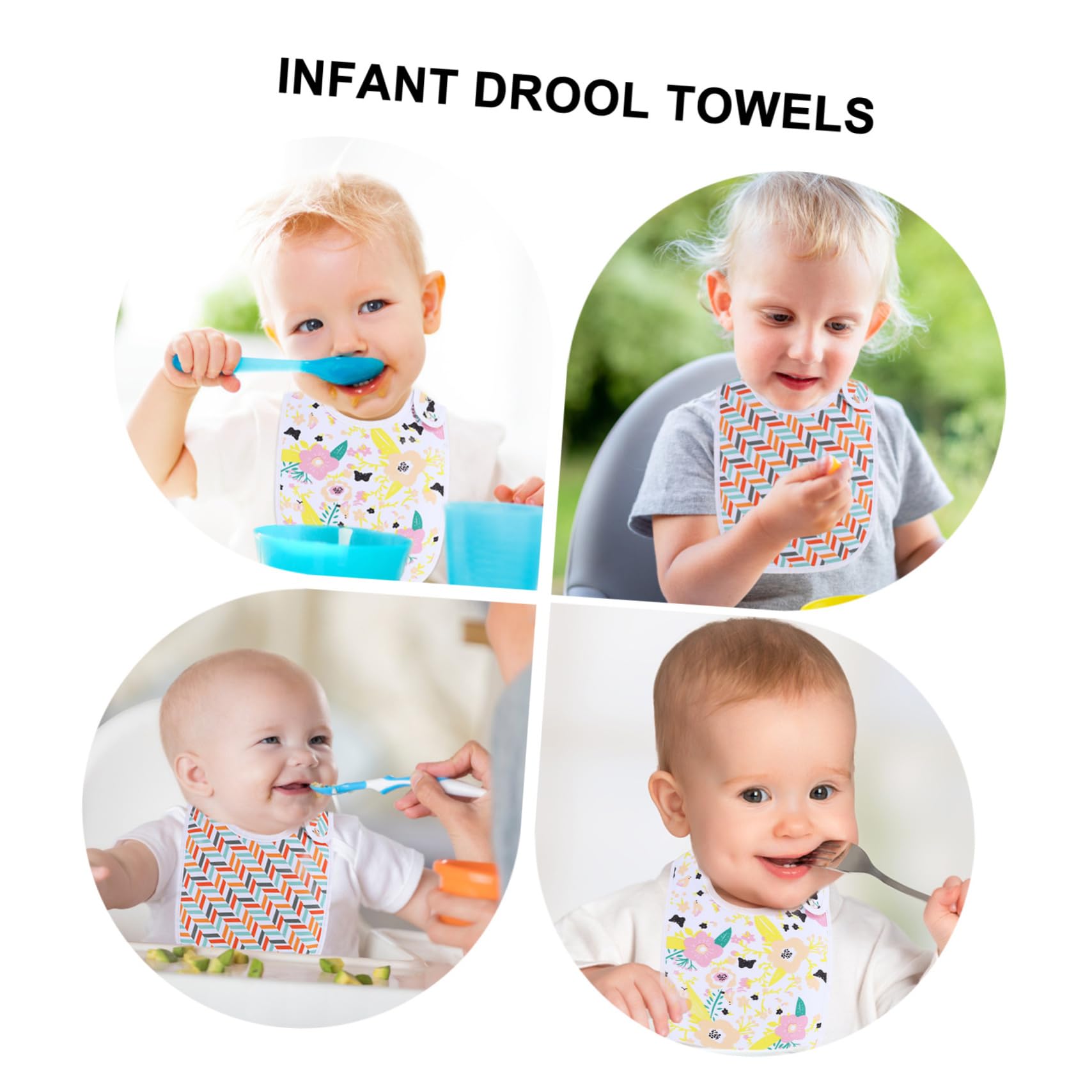 Toyvian 4 Pièces Bavoir Bébé Bavoirs Pour Les Tout-Petits Serviette De Bébé rs Pour Serviette Pour Tout-Petits Gant De Toilette Pour tes Pour rs Pour