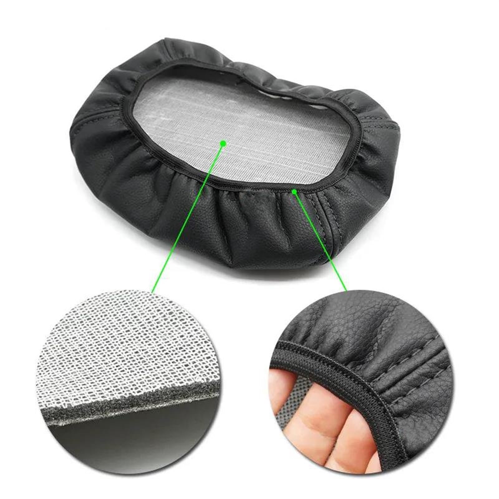 NINOMA Couverture décoration intérieure Autocollant De Couverture De Boîte D'accoudoir Commande Centrale De Voiture Couverture en Cuir De Garniture D'accoudoir pour Nissan pour Qashqai 2008 – 2017