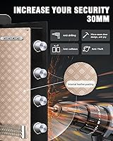 Vista 5 de Caja de seguridad grande a prueba de fuego impermeable de 6.0 pies cúbicos para documentos de oficina, caja de seguridad oculta de acero resistente