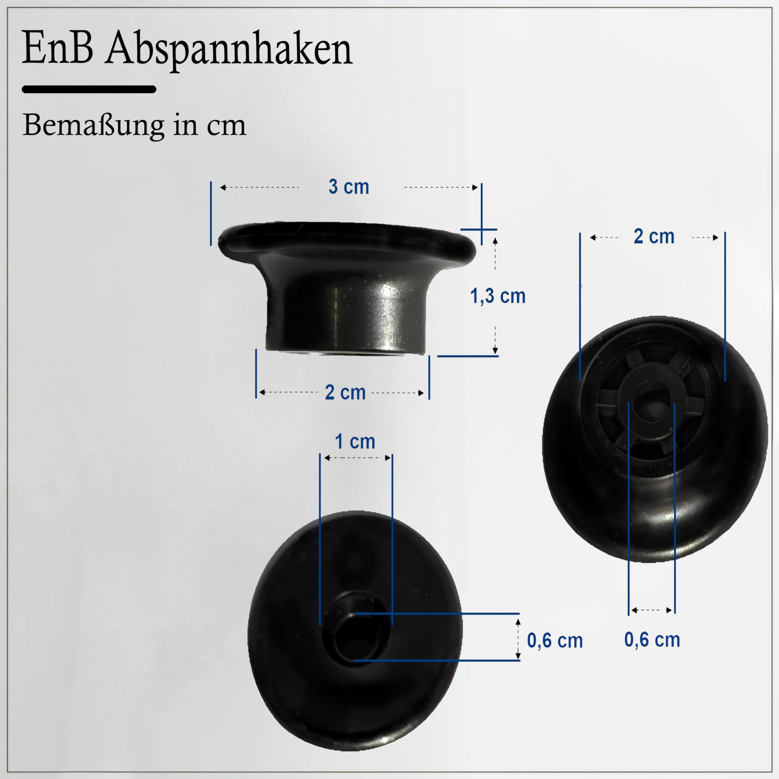 EnB Tappo a vite - 10 pezzi di chiusura per teloni Made in Germany