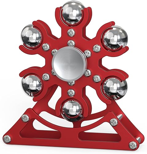 Juguetes antiestrés de escritorio para ruedas de la fortuna 4 mins Kinetic-Metal-Spinner, Gadgets geniales para niños, niños, adolescentes, adultos,