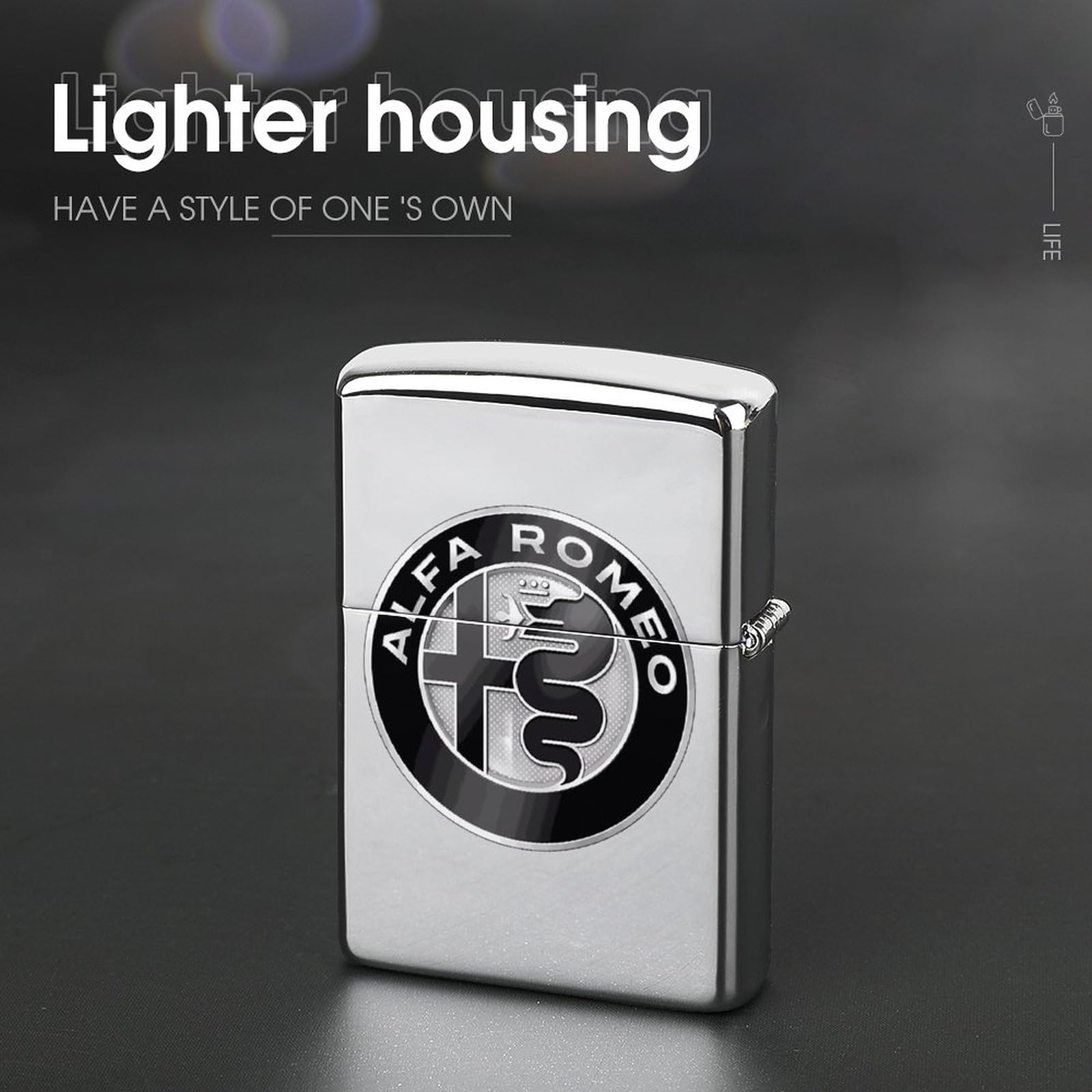 Amazon.co.jp: Alpha Romeo Gibo Lighter, Zippo Dual-Purpose Box