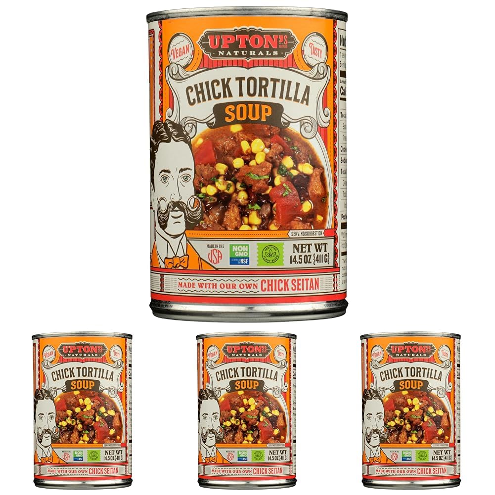 UPTONS NATURALS Chick Tortilla Soup, 14.5 OZ (Pack of 4)
