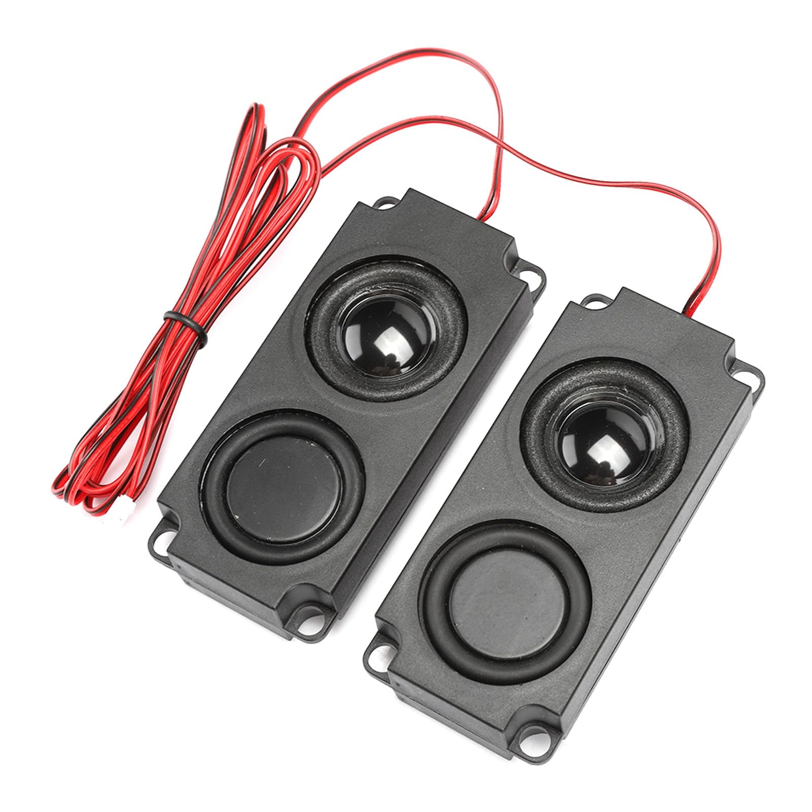 FILFEEL Doppio Altoparlante Magnetico Portatile con cavità per Bassi Pesanti da 40 Mm 8Ω 5W per Monitor TV, Poltrone Massaggianti per Divani, ABS 99x45x21mm (2 altoparlanti)