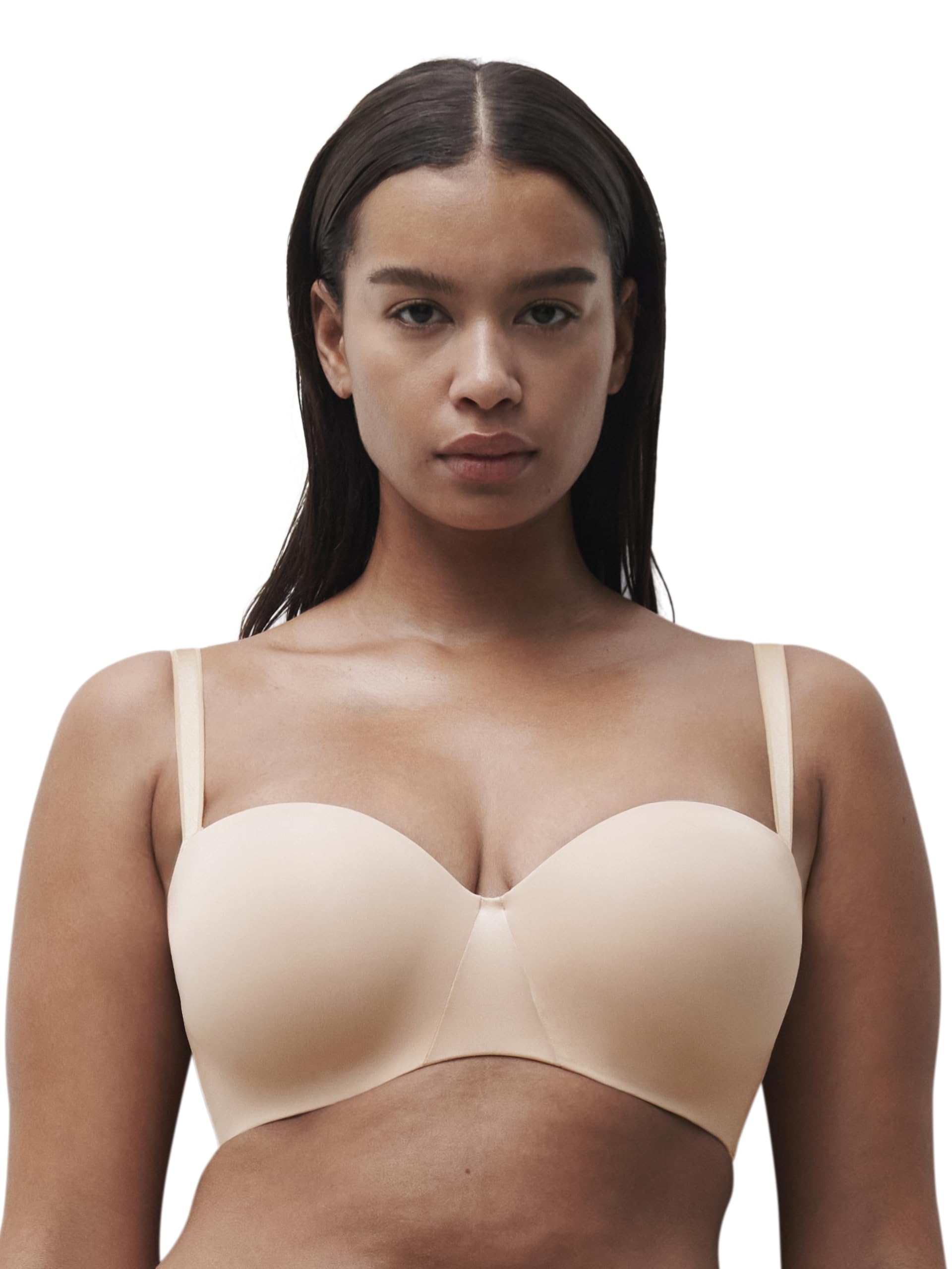 Chantelle Soutien-Gorge Coque Bandeau Essentiall (Beige Doré), Soutien-Gorge Bandeau, DE,
