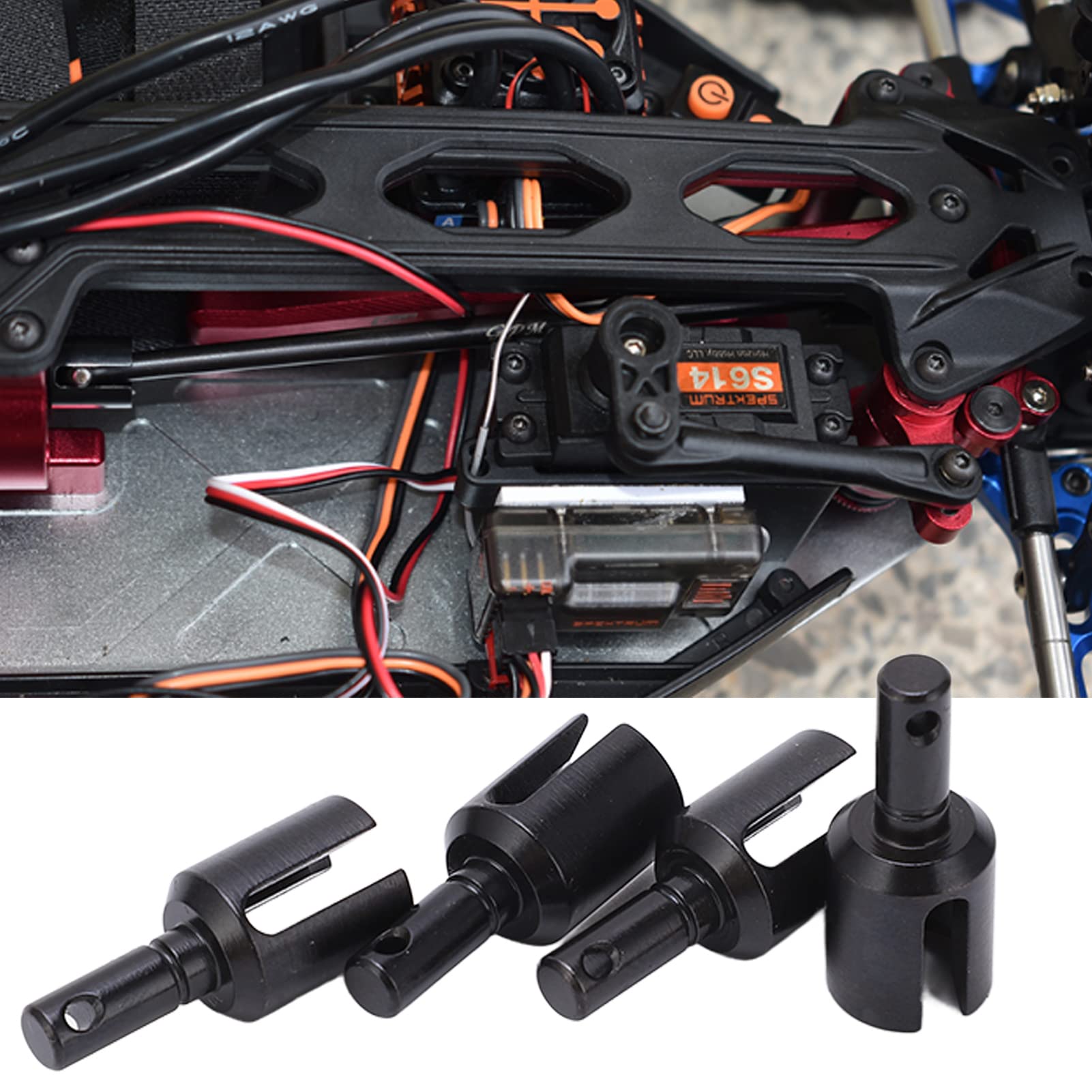 4 Pieces Associated Gear Differential Outdrives RC Differential Cups for LOSI Lasernut U4 Tenacity 1/10 Off Road Vehicles LOS232030, Toys Games,car model accessories