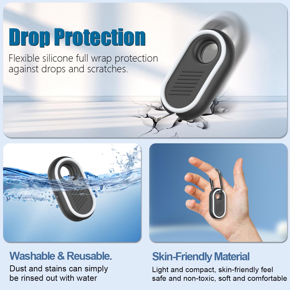 スマホアクセサリー Galaxy SmartTag2 (4Pack) Galaxy SmartTag2, 4 Pack, Black and White Mobile Accessories