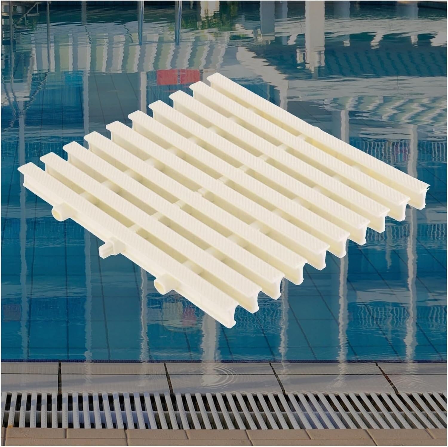 Couverture de drainage extérieure antidérapante de 30cm pour grille de piscine