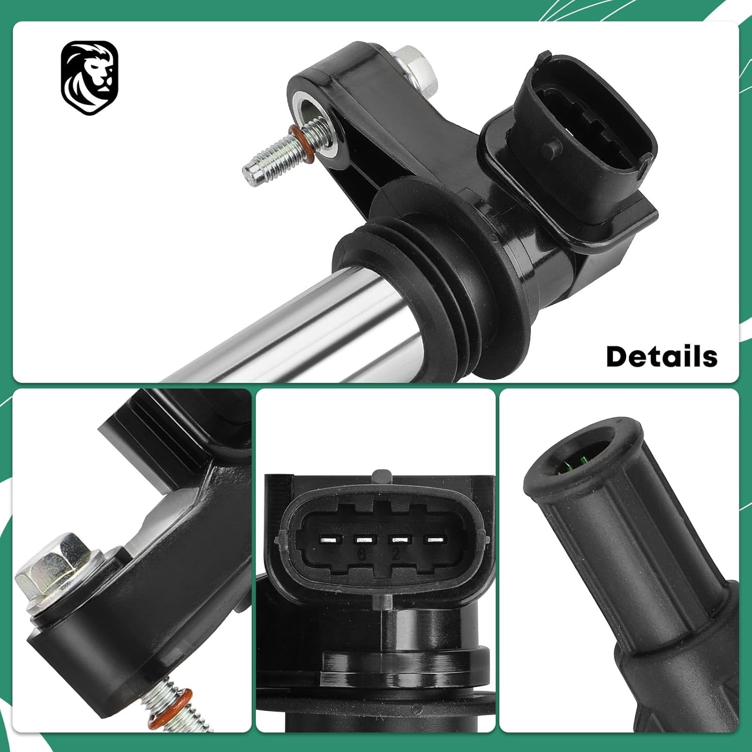 YHTAUTO Set of 6 Ignition Coil Pack Replacement for Chevrolet Traverse, Vectra & GMC Acadia & Buick Enclave, LaCrosse, Allure, Rendezvous & Cadillac SRX, CTS & Saab 9-3 & Saturn Outlook 2.8L 3.6L V6