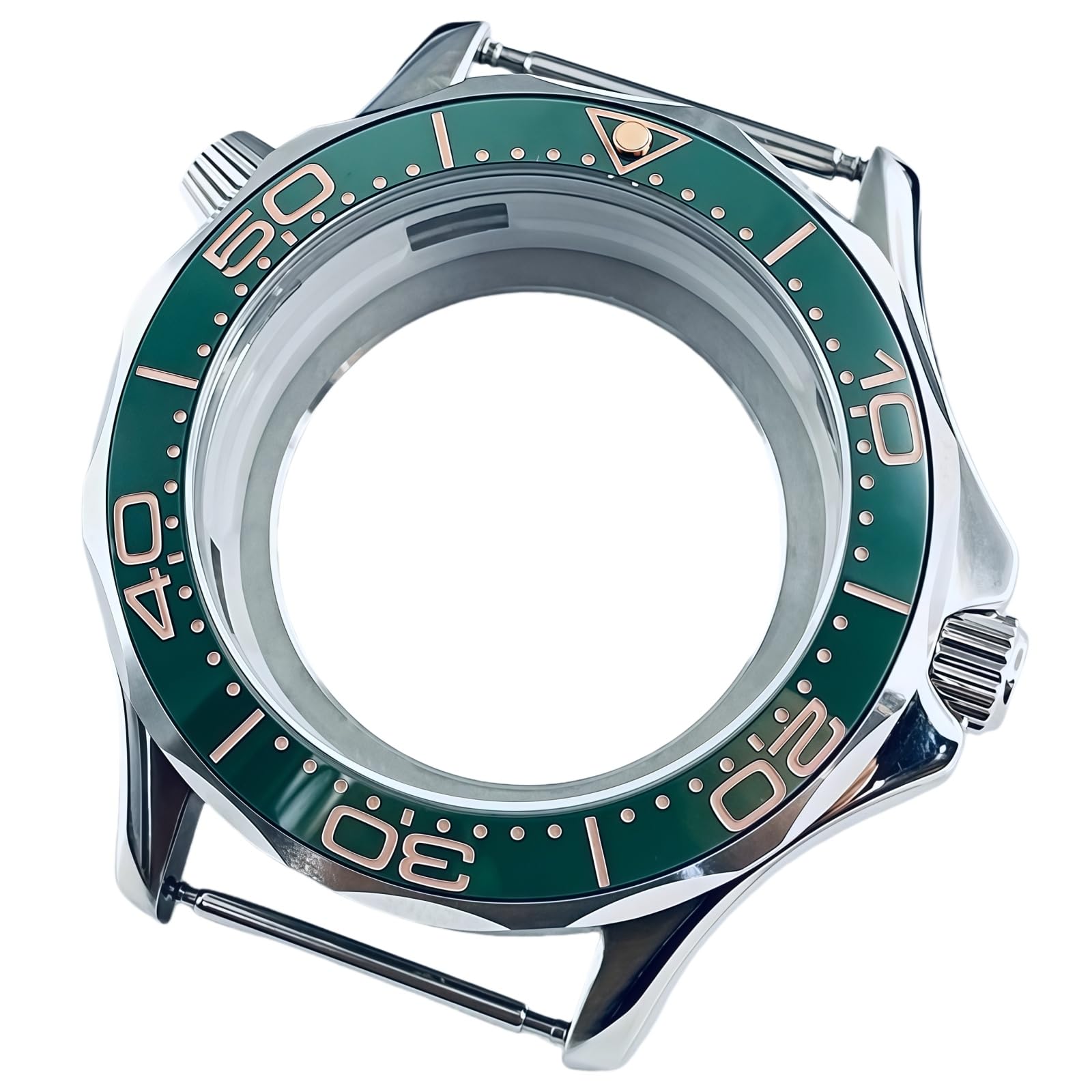 41mm Diver Gehäuse 316L Edelstahl Saphirglas Wasserdicht NH34 NH35 NH36 NH38 Mod Teile for Omega Seamaster Diver 300M
