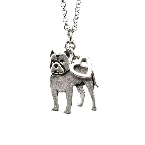 Feather Lily Collection Dog Charm Necklace for Women – Stainless