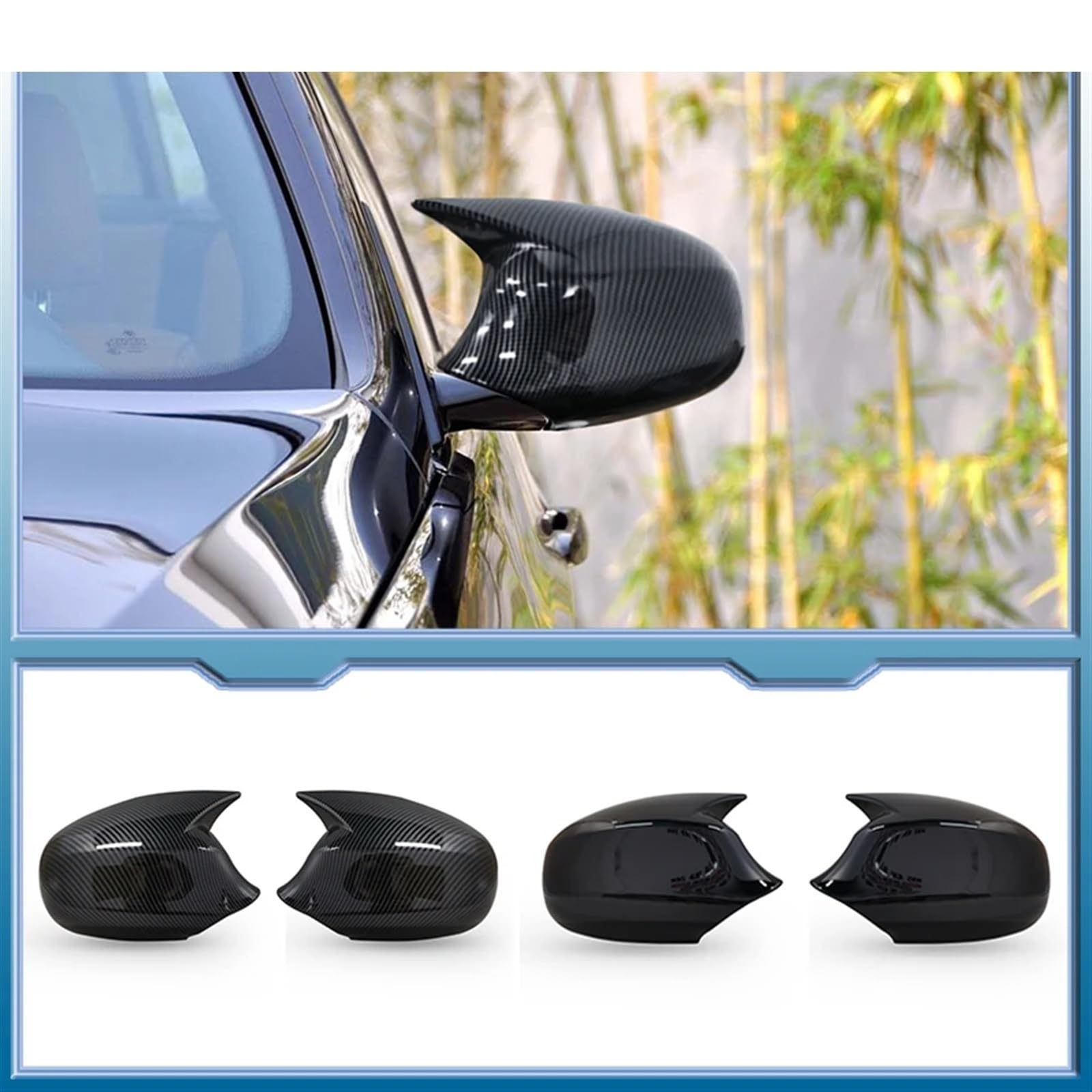 ブラックウィングミラー E90用 E91用 LCI 2008-2012用 カーアクセサリー ウィングミラーカバーキャップ バック ミラーサイドウイングミラーカバーキャップ BMW フェイスリフト E90 E91 2008-11 E92 E93 2010-1 ドアミラーカバー 1  ペアブラック車のサイドバックミラー ... サイドミラー E90用 E91用 LCI 2008-2012用 カーアクセサリー ウィングミラーカバーキャップ