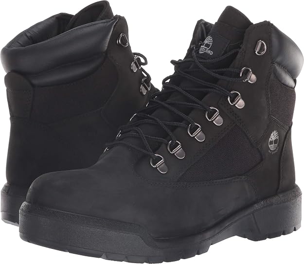 Timberland Mens 6-Inch Waterproof Field Black Waterbuck Boot - 7