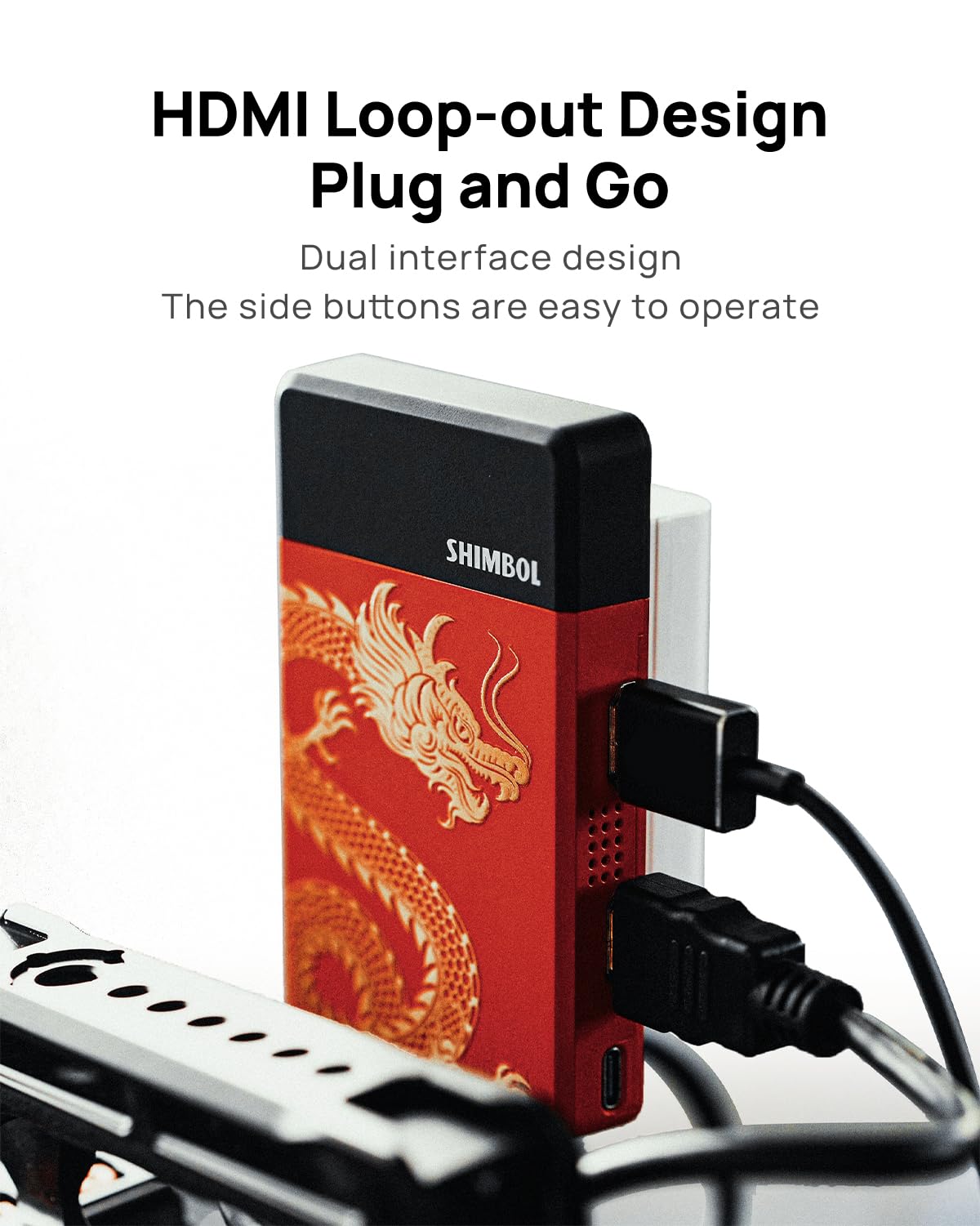 Shimbol TP Mini - Sistema de transmisión de vídeo inalámbrico HDMI 1080p60, transmisor y receptor para transmisión en directo