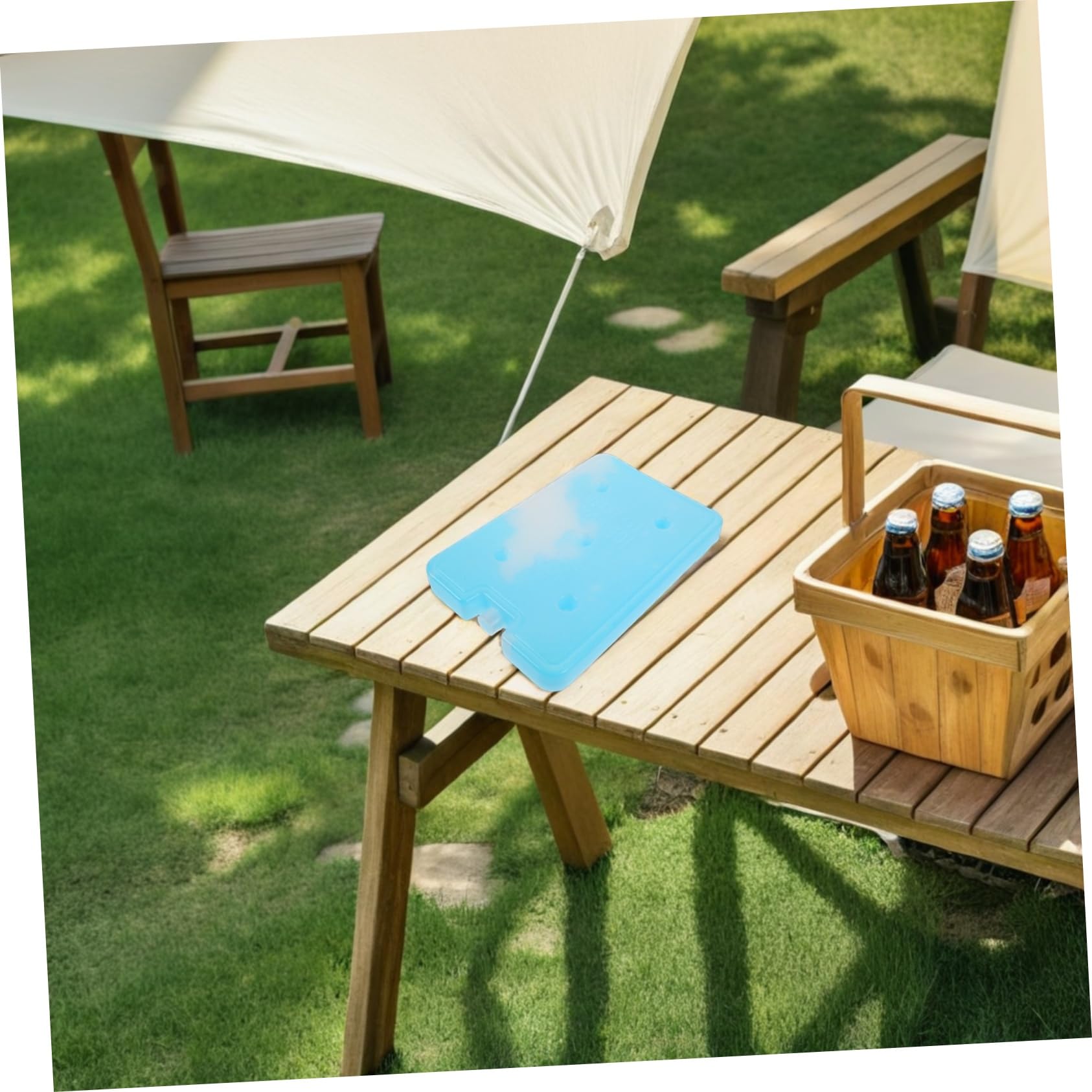 TOYANDONA Ice Packs Large Capacity Reusable Cooler Blocks for Extended Freshness Outdoor Food Storage