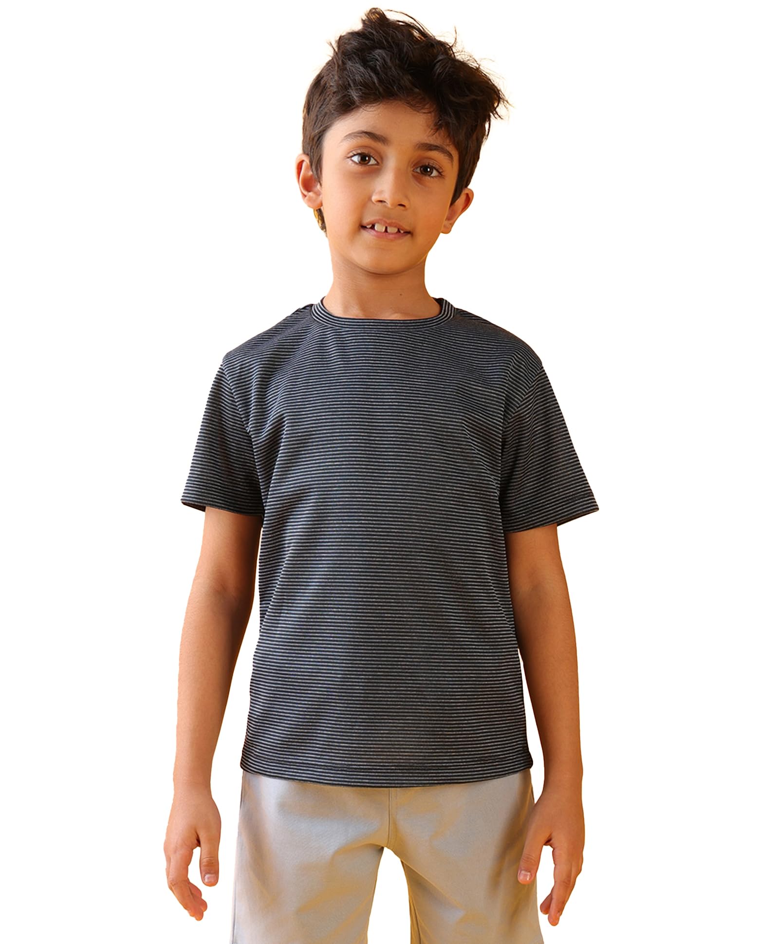 ANTHRILO T Shirt for Boys | Material: Cotton Blend | Fabric: Skin-Friendly, ensuring a Soft Touch on Delicate Skin.| Fit: Regular |Age Range: Suitable for Boys Aged 0-14 Years