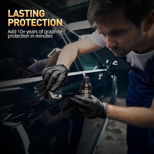 Miniatura 5 de Revestimiento de cerámica de grafeno avanzado 20H para automóviles (2.4 onzas líquidas), kit de detalles de automóvil, más de 10 años de protección