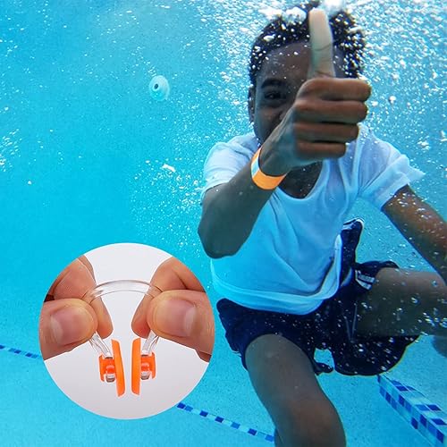 Miniatura 7 de SAVITA - Pinza para la nariz con gel de sílice impermeable para niños y adultos, paquete de caja multicolor (10 colores)